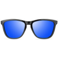 VOOGLERS - POLARIZED UNIQUE Madrid Night Gafas de Sol Polarizadas Para Hombre y Mujer Unisex, UV400, Cristales Lentes de Espejo Azules, Moda / Verano, Montura Negra Brillo - details 3