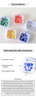 Pack de 6 a 24 unidades de Auriculares con cable, Auriculares para niños y adultos, 5 colores diferentes, Con estuche y piezas de repuesto, Detalles comunión, Boda, Regalos para cumpleaños infantil,  Regalantes.com - details 0