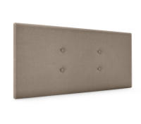 DHOME Cabecero de Polipiel o Tela Acualine con 2 Hileras de Botones Colores Cabezal Tapizado Cama Lujo (Tierra Tela) - details 0
