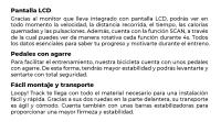 Mellerware - Bicicleta estática Loopy! Track, regulable, 8 Niveles. Volante Inercia 16 kg. Velocidad, Tiempo, Calorías, Distancia, fitness, deporte, ciclismo indoor, spinning - details 3