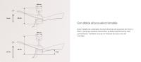Create - Ventilador de Techo DC Silencioso con Aspas de Madera Natural y Función Invierno/Verano - WIND CURVE - details 5