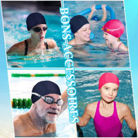 SANDALFON Gorros de Natación 3 Piezas Unisex para Piscina y Deportes Acuáticos - details 11