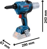 Bosch Professional 18V System GRG 18V-16 C - Remachadora a batería (fuerza 16.000 N, longitud de carrera 25 mm, sin batería, en caja) - details 1