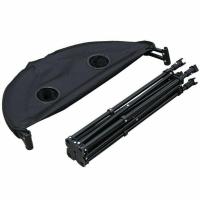 Mesa Camping Redonda Plegable Trasnsportable, 4 posavasos, ø70 x H60 cm para viajes, camping, senderismo, etc - details 1