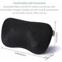 Masajeador de cuello y espalda, Almohada de Masaje Relajante con función de Calor y rotación de 360°, MaxKare XKMP 142A, Shiatsu para Hombros y Espalda, Incluye cinturón de extensión, Masaje para el Cuello - details 6