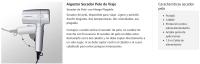 AIGOSTAR Secador de Pelo - Mango Plegable, 2 Velocidades y Ajustes de Temperatura, Boquilla Concentradora;Protección Contra Sobrecalentamiento;Gancho Para Colgarlo. - details 1