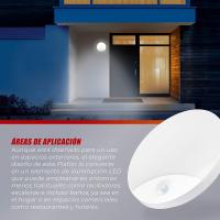 Led By Guli - Plafón LED con Sensor de Movimientos por Infrarrojos 10W IP44 900Lumen Blanco SMD2835 para Interiores y Exteriores - details 0