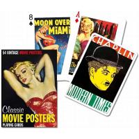 Piatnik Baraja de poker de 54 cartas Carteles de cine clásico Películas Actores Actrices Drácula Casablanca Fred Astarie Ginger Rogers John Wayne Bogart Marilyn Monroe Juego mesa Jugar Adultos Colección Coleccionable Poquer - details 0