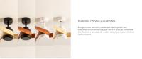 Create Ventilador de Techo DC Silencioso con Aspas de Madera Oscura y Luz Regulable- WIND CURVE - details 7