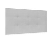 DHOME Cabecero Capitone Tapizado Polipiel o Tela Acualine con 8cm de Grosor Cabezales de Cama Acolchado Capitoné Cabeceros de Cama (Gris Perla Tela) - details 0