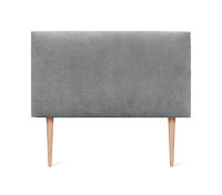 DHOME Cabecero de Polipiel o Tela AQUALINE Liso Cabeceros Cabezal Tapizado Cama Lujo (Gris Tela) - details 7