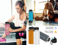 Botella de Acero Inoxidable 1 Litro o 1.2 Litro  Deportiva con Pajita (10 Colores) - Botella de Agua Térmica Reutilizable  Sin BPA  Mantiene 24H Frio / 12H Calor  Termo y Hermética - Doble Pared a Prueba de Fugas termo (XG1000 1199) - details 3