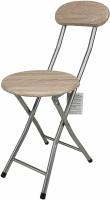 Maxia Market Taburete Plegable de Cocina - Silla Plegable de Metal y Madera - Silla Apta para Interior y Exterior - Alto. 73 cm x Diámetro. Ø30 cm - details 0