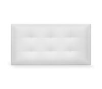 DHOME Cabecero Capitone Tapizado Polipiel o Tela Acualine con 8cm de Grosor Cabezales de Cama Acolchado Capitoné Cabeceros de Cama (Blanco Polipiel) - details 3