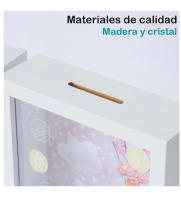 Hucha de comunión para niño y niña, madera forma cuadrada Regalos bonitos de comunión, Recuerdo para invitados, ceremonia de fiesta, Detalles originales, Regalantes.com - details 3