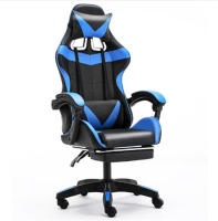 Silla de gaming CON repozapiel Oficina Soporte Lumbar Giratoria Escritorio Sillon Ruedas Despacho casa sillas profesional LOL ordenador WCG CON Reposapiés - details 5