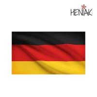 Bandera nacional de Alemania 150cm x 90 cm Heniak Store tela tipo poliester pais aleman negra roja amarilla decoracion estandarte - details 2