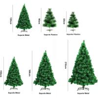Árbol de Navidad de pino, decoración navideña, árbol de nieve, fácil montaje, altura 60cm 90cm 120cm 150cm 180cm 210cm, verde, verde con nieve y blanco，Árbol de Navidad Artificial, Material PVC Aguja de Pino, Hogar Decoración para Navidad - details 7