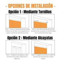 ARISE SHOP-Cortina Espiral Para Puerta Tiras PVC Cortina Para Puerta Exterior Anti Insectos Mosquitos Bichos Verano Casa o Jardín 10 Colores 90x200cm - details 6
