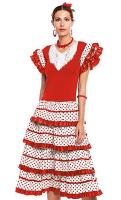 Vestido Sevillanas Niña Mujer, Vestido De Baile Flamenco Español Tradicional Para Niña, Traje Flamenca Feria Abril Sevilla Actuaciones Baile Regalo Navidad - details 5