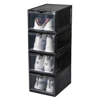 Zapatero plegable para el hogar, caja zapatos ,caja plastico cajone caja de almacenamiento de plástico transparente, organizador de zapatos, Zapatero de almacenamiento para zapatos de baloncesto, tacones altos - details 4