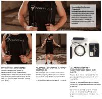 PERPETUAL® Cuerda de Saltar Lastrada de 3 Metros - Comba Profesional con Peso para Entrenamiento - Mango Antideslizante - Ejercicios de Cardio,Cross Fitness y Boxeo - Gimnasio en casa - Hombre y Mujer - details 0