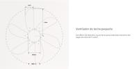 CREATE- Ventilador de Techo 53W Silencioso Ø86 cm - 3 velocidades, función verano / invierno  - WINDLIGHT EASY - details 5