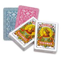 Fournier Pack 2 barajas españolas de 40 cartas Total 80 cartas Modelo número 12 Reverso rojo y azul En celofán Sin caja Resistencia y durabilidad Buena calidad Deslizamiento perfecto Ideal para jugar al mus tute brisca o solitarios - details 1