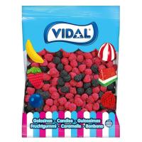 Vidal gominolas - Moras de Zarza 1 Kg - Golosinas en forma de moras recubiertas de bolitas de caramelo - Su exterior te conquistará y su dulce interior te hará repetir - Sin gluten y sin grasa - details 0