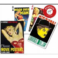 Piatnik Baraja de poker de 54 cartas Carteles de cine clásico Películas Actores Actrices Drácula Casablanca Fred Astarie Ginger Rogers John Wayne Bogart Marilyn Monroe Juego mesa Jugar Adultos Colección Coleccionable Poquer - details 6