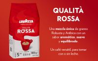 Lavazza, Qualità Rossa, Café en Grano, Ideal para la Máquina de Café Espresso, con Notas Aromáticas de Chocolate y Frutos Secos, Arábica y Robusta, Intensidad 5, Tueste Medio, Paquete de 1 kg - details 1
