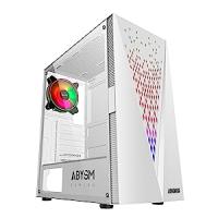 ABYSM Gaming Caja Semi Torre PC ATX Danube KOLPA Blanca, con Panel de Vidrio Templado, 1 x USB 3.0 y 2 x USB 2.0, Conectores, Filtro Superior y 1 Ventilador Silencioso de 12 cm - details 1