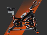 Bonplus BP  Bicicleta Estática Spinning  Bicicleta Spinning Indoor  Spinning Bike  Pantalla LCD  Intensidad Regulable  Pulsómetro  Altura Del Asiento - 76 - 98 cm  Volante Inercia 10 kg  Fitness - details 2