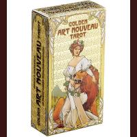 Naipecoleccion Lo Scarabeo Tarot de 78 cartas Golden Art Nouveau Dorado Arte Modernista Mucha Instrucciones en inglés, español, italiano, francés y portugués Adultos Cartas adivinatorias Esotérico Esoterismo Aprender - details 6
