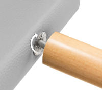 DHOME Cabecero Capitone Tapizado Polipiel o Tela Acualine con 8cm de Grosor Cabezales de Cama Acolchado Capitoné Cabeceros de Cama (Gris Claro Polipiel) - details 9