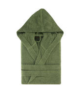 Novotextil Albornoz de Baño con Capucha de Algodón Cardado Premium Ultra Suave Absorbente Ideal Después de la Ducha Material de Alta Calidad Proporciona Confort Calidez Diseño Funcional Elegante Resistente al Desgaste Perfecto Uso Diario - details 6