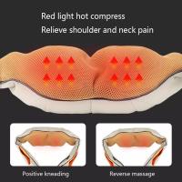 Masajeador eléctrico Shiatsu con forma de U para espalda, cuello y hombros, masaje caliente por infrarrojos, para casa,desde envio España - details 4