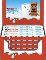 Chocolatina Kinder Maxi - FECHA CONSUMO PREFERENTE 25.07.2025 - Barrita de chocolate con leche Kinder rellena de crema de leche - Cada barrita pesa 21 gramos y va envuelta individualmente - Caja de 36 chocolatinas - details 1