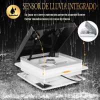 Ostark Ventilador de ventilación de Autocaravana, ECE R10 Claraboya Caravana, Ventilador de techo con luz para autocaravana de 12V con sensor de lluvia, Protección contra la lluvia para caravana - details 1