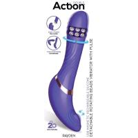 RAYDEN VIBRADOR CON PULSACIÓN Y BOLAS INTERNAS DESMONTABLE DOS POSICIONES JUGUETES SEXUALES CONSOLADOR - details 1