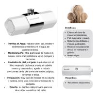Filtro de Ducha para Ultrafiltración Brumicold Antical - Elimina Cloro, óxidos, Nitratos, Hongos y Bacterias - details 3