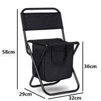 Taburete Silla de pesca Portátil con un bolso portátil plegable antioxidante para pesca aire libre - details 1