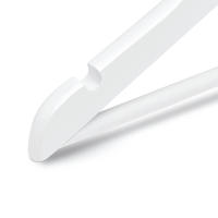 Aicasa Perchas de Madera para Trajes, Color Blanco y Madera , Hombros con Muescas, Antideslizantes para Chaquetas, Camisas, Pantalones, abrigos，Gancho Giratorio de 360°, Pack 6/12/24/48 Unidades - details 3