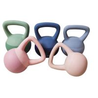 ALLINLIFE Hot Selling Home Fitness Pesa Rusa 2kg, 4kg, 6kg, 8kg, 10kg, 12kgTraining Gym Strength Floor Protect PVC iron sand Soft Kettlebell,Superficie de Caucho Blando Pesa - details 1