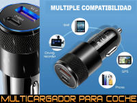 Cargador de Coche  Carga Rápida 3.0 Tipo C y USB - details 1