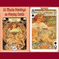 Piatnik Baraja de poker bridge de 54 cartas Alfons María Mucha Arte moderno Modernista Nouveau Cuadros Pinturas Juego mesa Jugar Adultos Colección Coleccionable Poquer - details 5