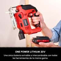 Casals - Sierra de calar inalámbrica modelo CJS2050 con batería de litio extraíble a 20V carga rápida. Aspirador incorporado, iluminación led para Corte oblicuo 45º y  Movimiento pendular 3 niveles. - details 1