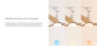 Create Ventilador de Techo  Silencioso Motor DC con Función Reverse y Luz LED Seleccionable - WINDLIGHT HELIX DC - details 4