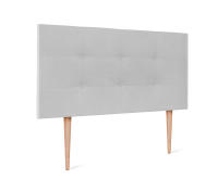 DHOME Cabecero Capitone Tapizado Polipiel o Tela Acualine con 8cm de Grosor Cabezales de Cama Acolchado Capitoné Cabeceros de Cama (Gris Perla Tela) - details 6