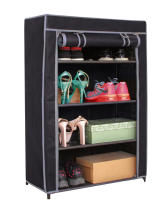 Armario Tela 160x70x45cm Closet Organizador Plegable para Ropa Armario Tela Plegable Ropero Resistente al Polvo - details 1